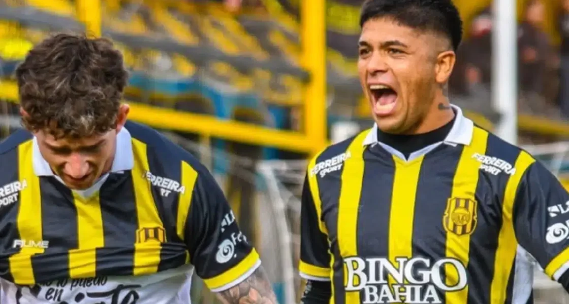 Foto del gol que dio a Olimpo igualó 1 a 1 contra San Martín
